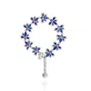 Far East Jewelry Women's Blue / Silver Handcafted Silver & Enamel Spring Fairy Bracelet In Multi