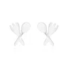 Far East Jewelry Women's Handcrafted Silver Earrings Food Fun Fairies In Silver