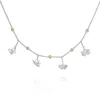 Far East Jewelry Women's Silver / Yellow Handcrafted Silver & Crystal Autumn Sound Necklace In Multi