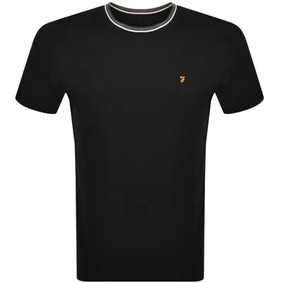 Farah Vintage Alvin Tipped T Shirt Black