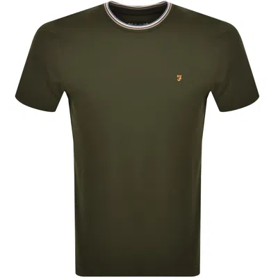 Farah Vintage Alvin Tipped T Shirt Green