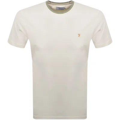Farah Vintage Alvin Tipped T Shirt White