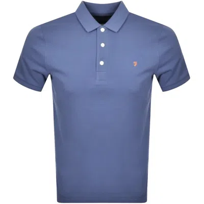 Farah Vintage Blanes Polo T Shirt Blue