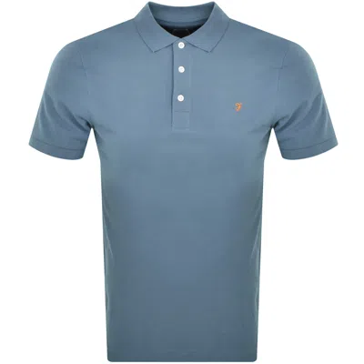 Farah Vintage Blanes Polo T Shirt Blue