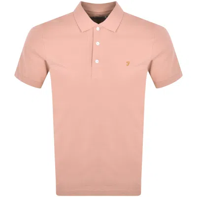 Farah Vintage Blanes Polo T Shirt Pink