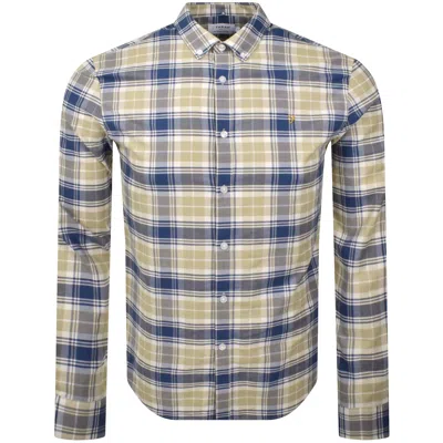 Farah Vintage Brewer Long Sleeve Shirt Beige