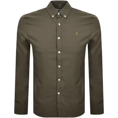 Farah Vintage Brewer Long Sleeve Shirt Grey