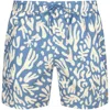 FARAH VINTAGE FARAH VINTAGE COLBERT REEF SWIM SHORTS BLUE