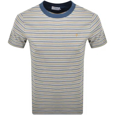 Farah Vintage Danny Stripe T Shirt Navy