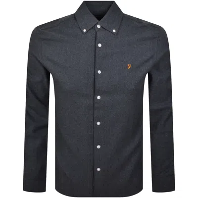 Farah Vintage Farah Ali Long Sleeve Shirt Blue In Gray