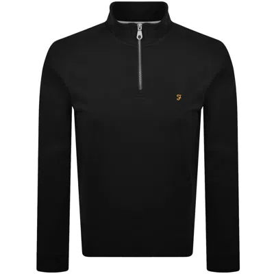 Farah Vintage Farah Arnold Quarter Zip Sweatshirt Black