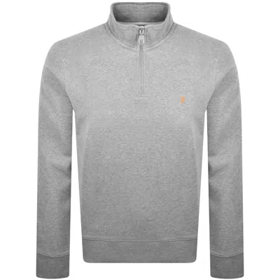 Farah Vintage Farah Arnold Quarter Zip Sweatshirt Grey