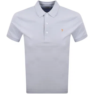 Farah Vintage Farah Blanes Polo T Shirt Nickle Blue In Multi