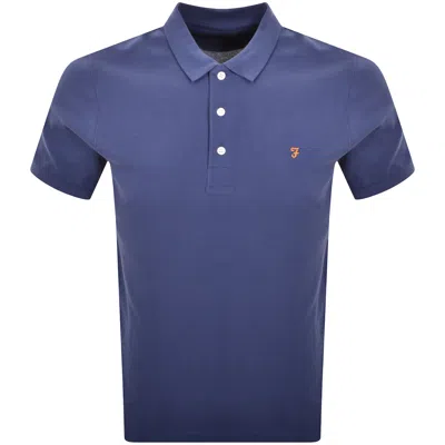 Farah Vintage Farah Blanes Polo T Shirt Sigil Blue