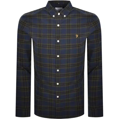 Farah Vintage Farah Brewer Check Shirt Evergreen In Green
