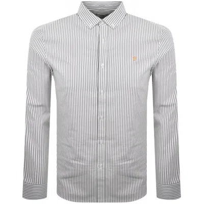 Farah Vintage Farah Brewer Long Sleeve Stripe Shirt Green