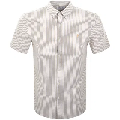 Farah Vintage Farah Brewer Short Sleeve Shirt Beige