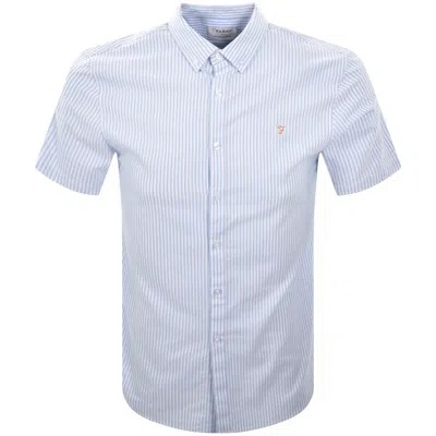 Farah Vintage Farah Brewer Short Sleeve Shirt Blue