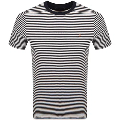 Farah Vintage Farah Castle Short Sleeve T Shirt True Navy In Black