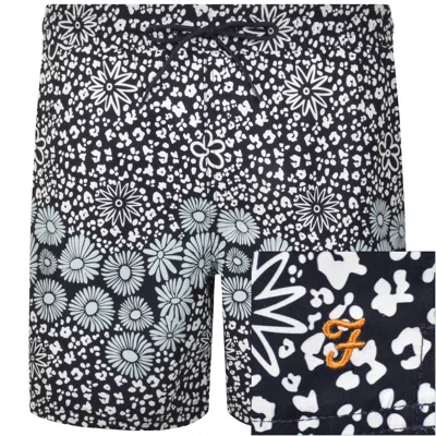 Farah Vintage Farah Colbert Flower Print Swim Shorts Navy