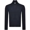 Farah Vintage Farah Crestone Full Zip Through Jumper Navy In Navy