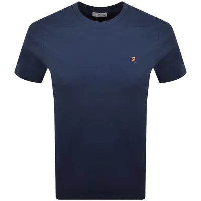 Farah Vintage Farah Danny Regular Fit T Shirt Aegean Blue