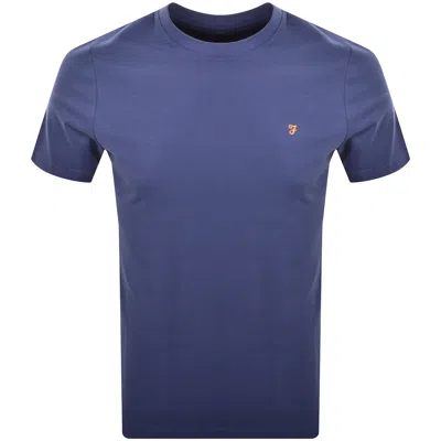 Farah Vintage Farah Danny Regular Fit T Shirt Sigil Blue