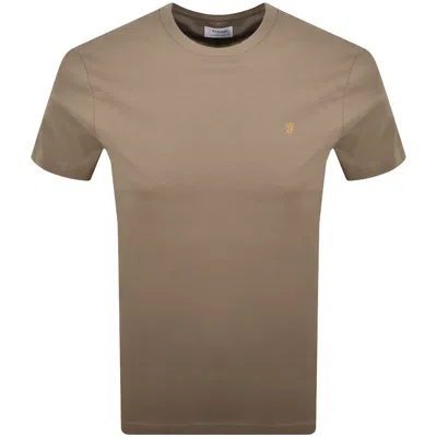 Farah Vintage Farah Danny Regular Fit T Shirt Stone Grey