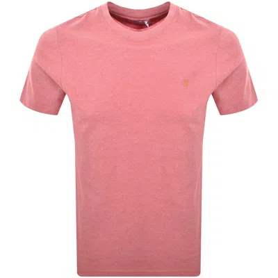 Farah Vintage Farah Danny T Shirt Carnation Pink Marl
