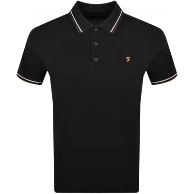 Farah Vintage Farah Elton Polo T Shirt Black