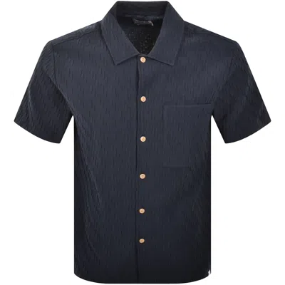 Farah Vintage Farah Finn Short Sleeve Shirt Navy