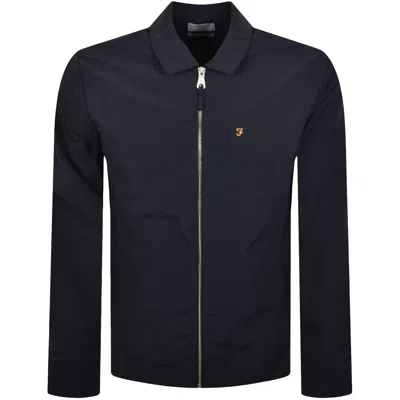 Farah Vintage Farah Fintoni Zip Overshirt Navy In Blue