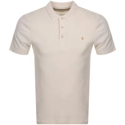 Farah Vintage Farah Forster Short Sleeved Polo T Shirt Ecru