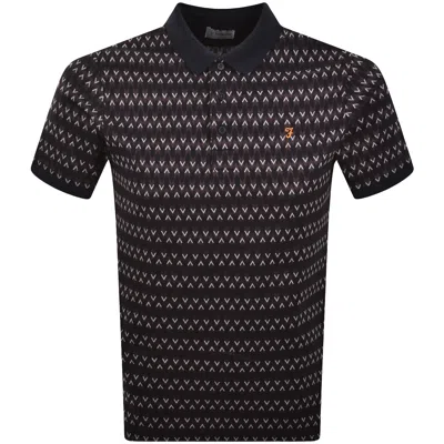 Farah Vintage Farah Galen Polo T Shirt True Navy