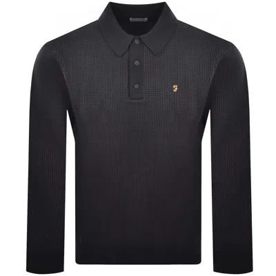 Farah Vintage Farah Gateacre Knit Polo True Navy