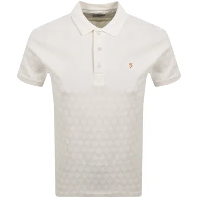 Farah Vintage Farah Horace Short Sleeved Polo T Shirt Cream In Neutral
