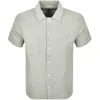 Farah Vintage Farah Judson Waffle Shirt Grove Green In Green
