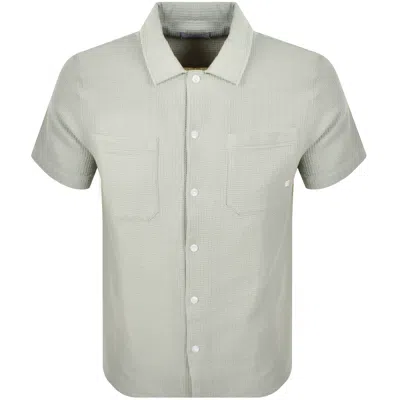 Farah Vintage Farah Judson Waffle Shirt Grove Green