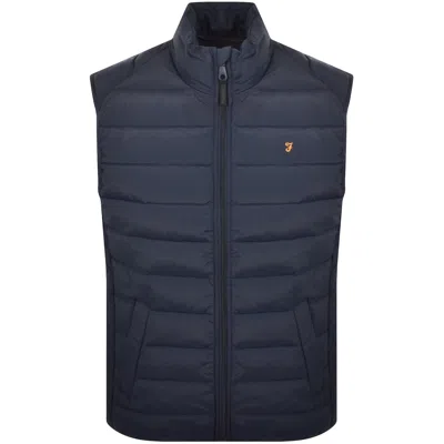 Farah Vintage Farah Kennedy Padded Gilet Yale Blue