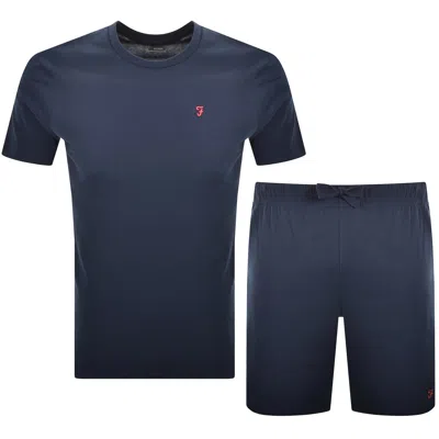 Farah Vintage Farah Lanpa T Shirt And Shorts Set Navy In Blue