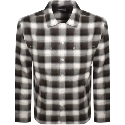 Farah Vintage Farah Lavelle Check Shirt Black Brown