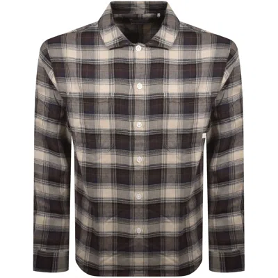 Farah Vintage Farah Lavelle Check Shirt Brown