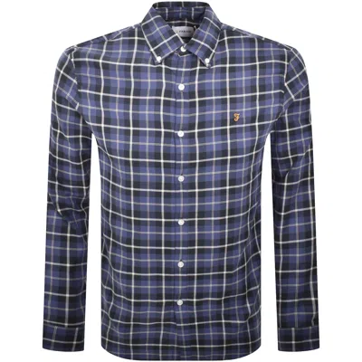 Farah Vintage Farah Macgregor Long Sleeve Shirt Blue