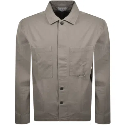 Farah Vintage Farah Marshall Long Sleeve Overshirt Brown
