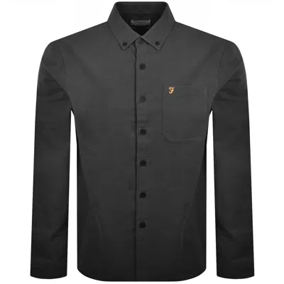 Farah Vintage Farah Marvin Overshirt Washed Black In Grey