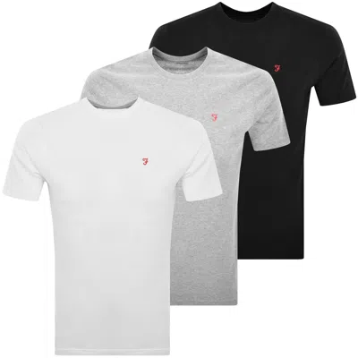 Farah Vintage Farah Merion 3 Pack T Shirts In Black