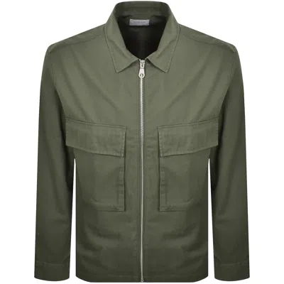 Farah Vintage Farah Murphy Long Sleeve Overshirt Green