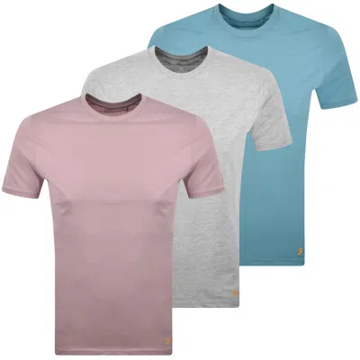 Farah Vintage Farah Ozora 3 Pack T Shirts In Multi