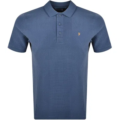 Farah Vintage Farah Rainer Polo T Shirt Blue