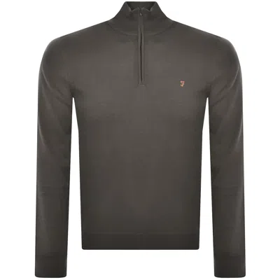 Farah Vintage Farah Redchurch Merino Wool Jumper Brown